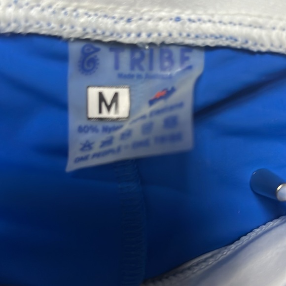 Tribe Men’s Medium Short Swim Trunk Summer Pool Beach Shorts Blue - Picture 3 of 3